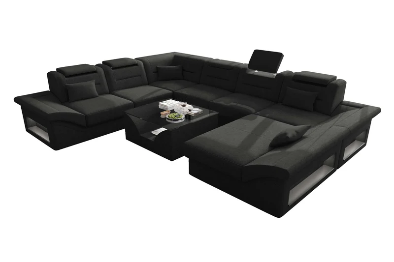 XXL Wohnlandschaft Enzo Stoffsofa