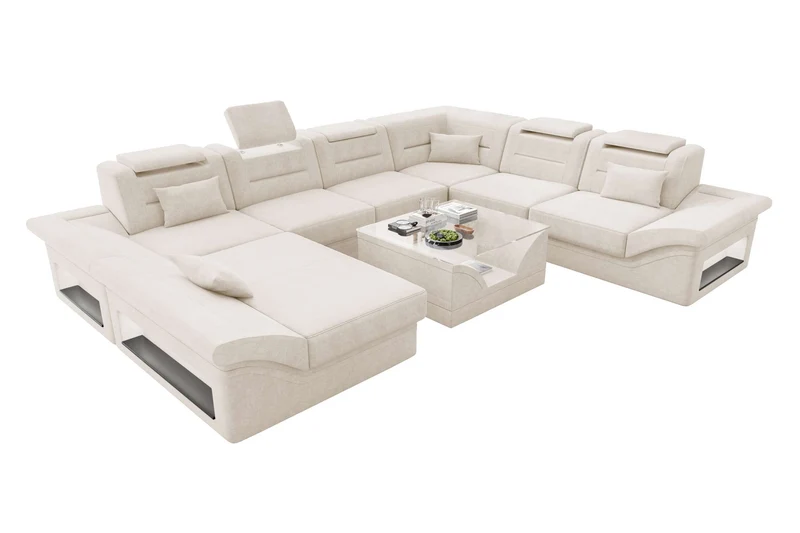 XXL Wohnlandschaft Enzo Stoffsofa