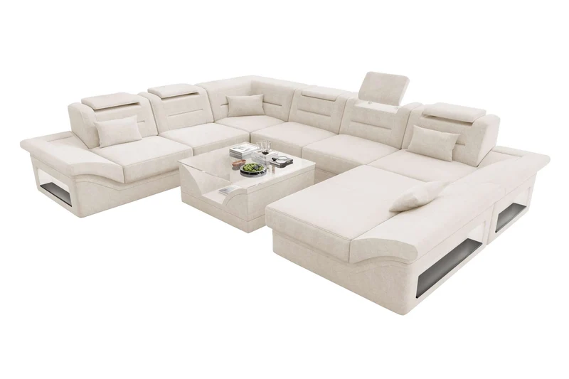 XXL Wohnlandschaft Enzo Stoffsofa