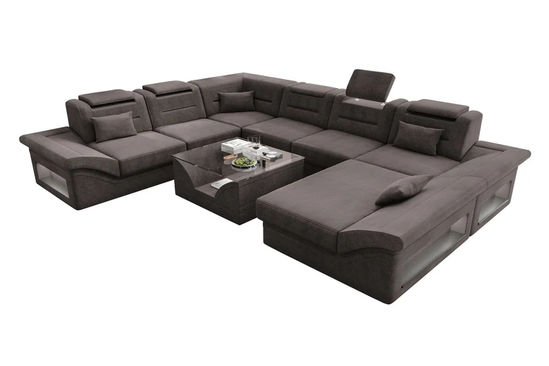 XXL Wohnlandschaft Enzo Stoffsofa
