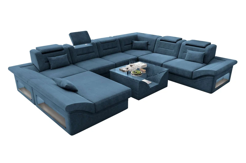 XXL Wohnlandschaft Enzo Stoffsofa