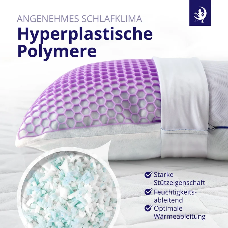 Memory Flakes Premium Kopfkissen - 40x80cm
