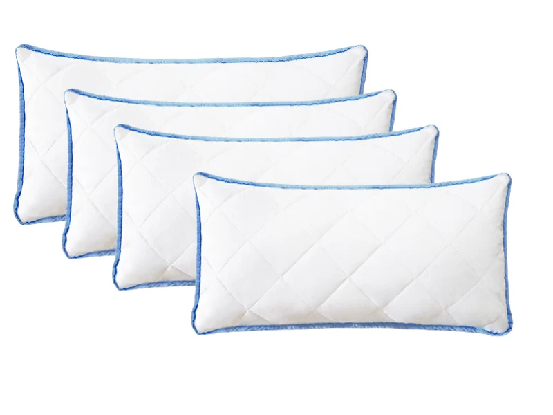 SoftCloud Family – Mikrofaser Kissen Set (4 Stück, blau)