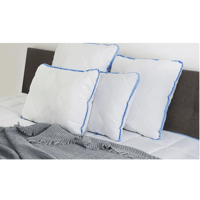 SoftCloud Family – Mikrofaser Kissen Set (4 Stück, blau)