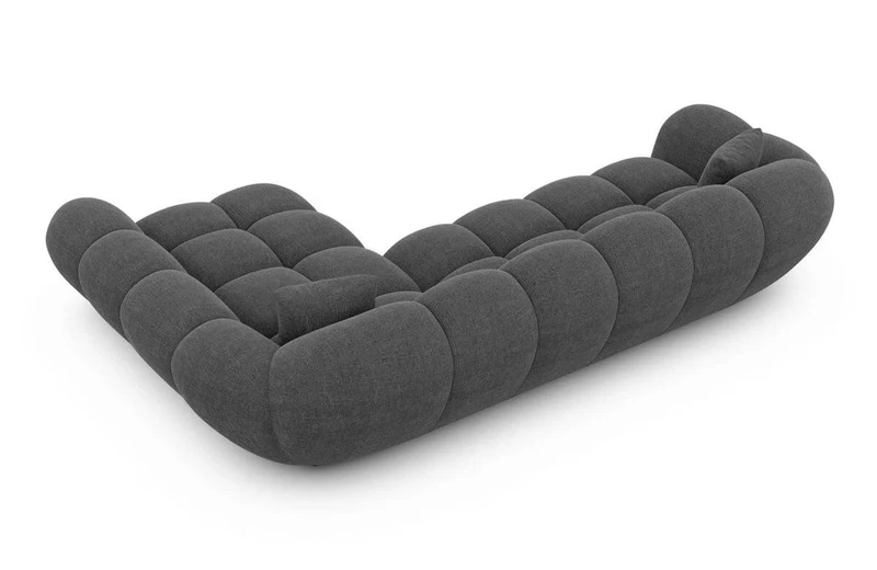 Couch Maleron L-Form in Stoff