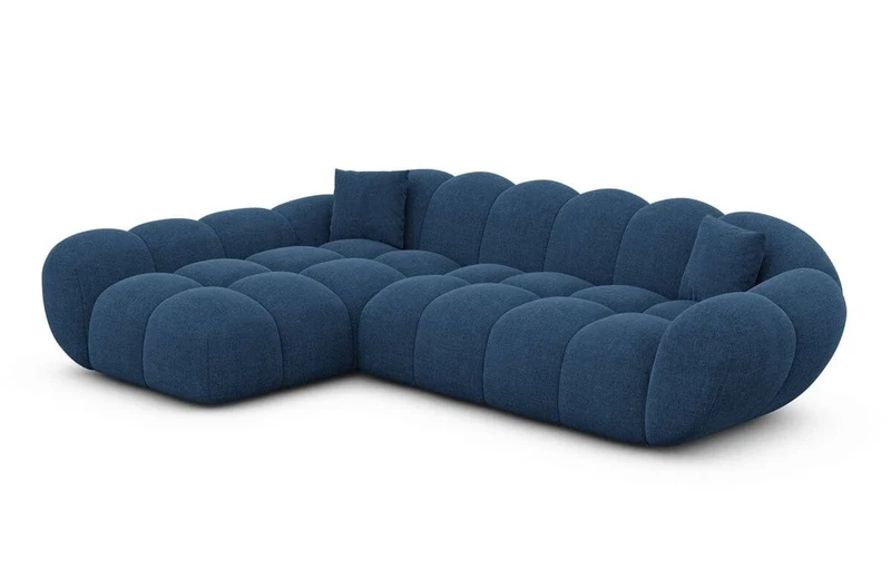 Couch Maleron L-Form in Stoff