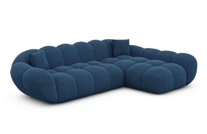 Couch Maleron L-Form in Stoff