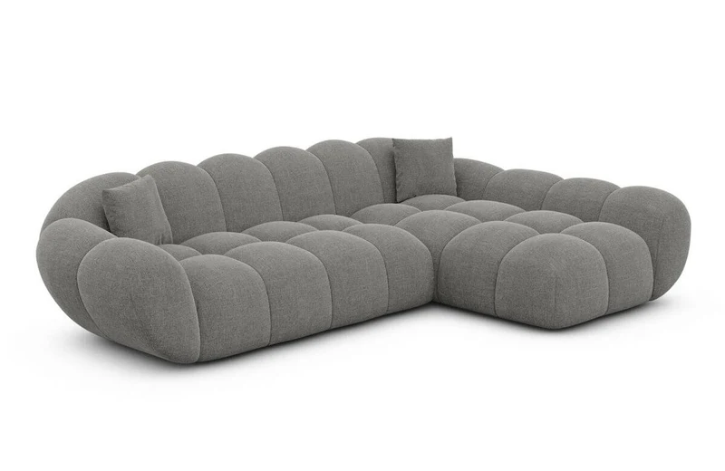 Couch Maleron L-Form in Stoff