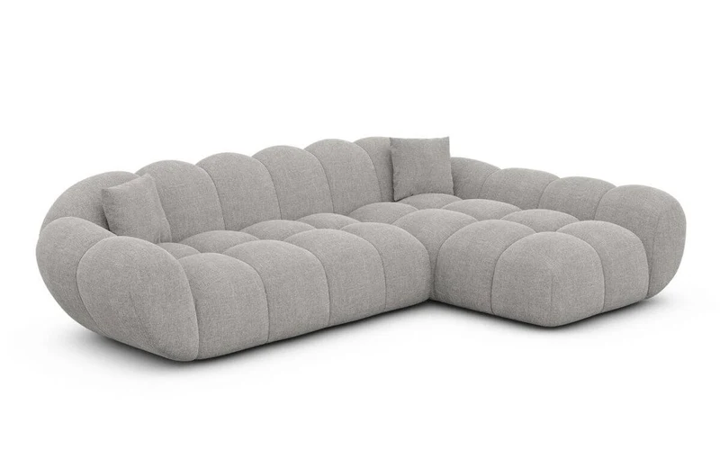Couch Maleron L-Form in Stoff