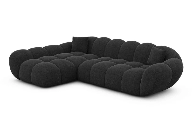 Couch Maleron L-Form in Stoff