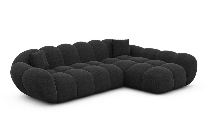 Couch Maleron L-Form in Stoff