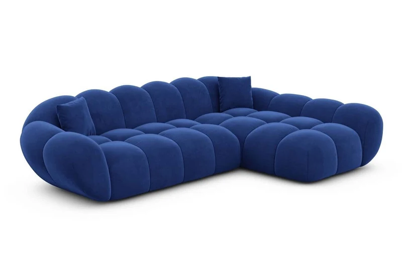 Couch Maleron L-Form in Stoff