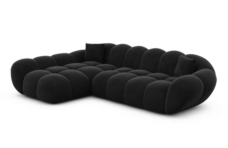 Couch Maleron L-Form in Stoff