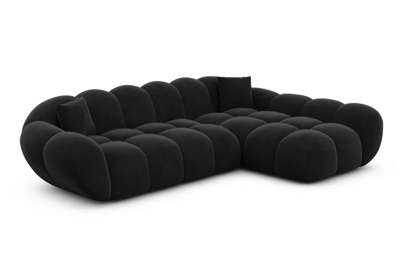 Couch Maleron L-Form in Stoff