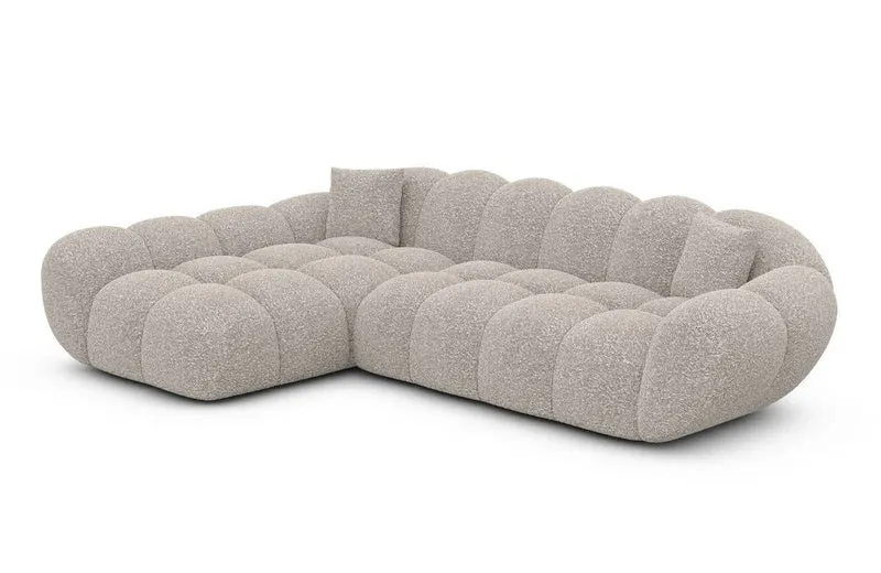 Couch Maleron L-Form in Stoff
