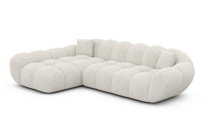 Couch Maleron L-Form in Stoff