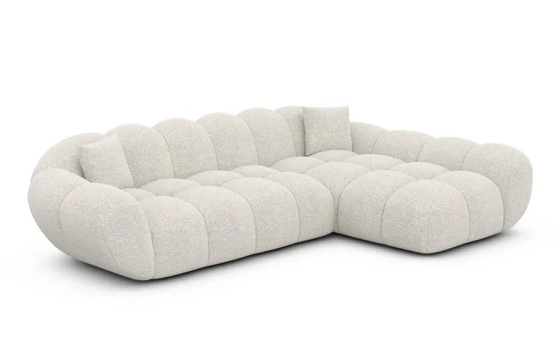 Couch Maleron L-Form in Stoff