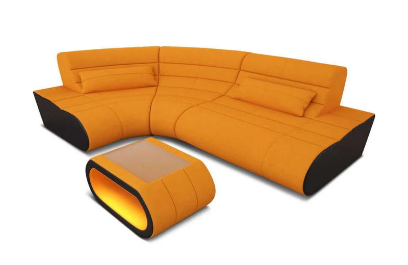 Mini Stoff Ecksofa Concept L-Form