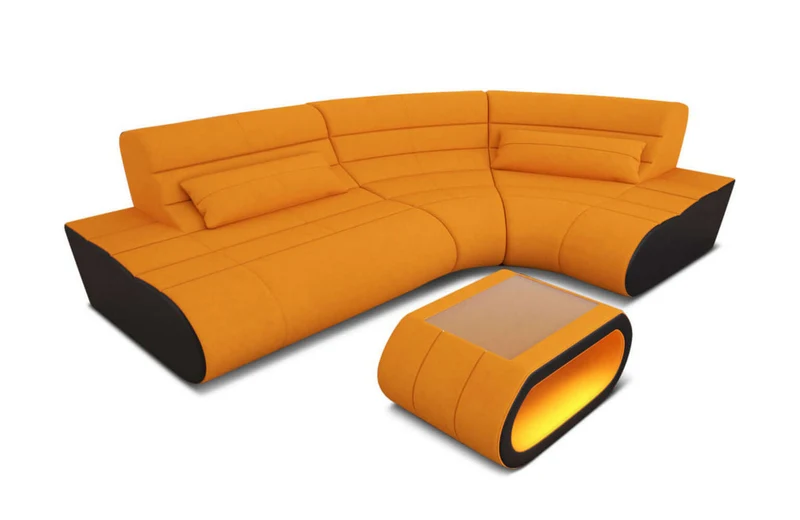 Mini Stoff Ecksofa Concept L-Form