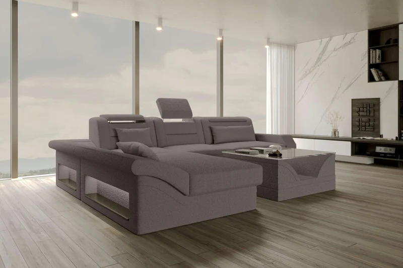 Ecksofa Monza L Form Stoffsofa