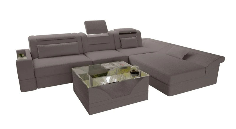 Ecksofa Monza L Form Stoffsofa