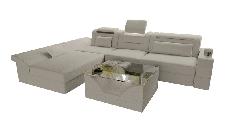 Ecksofa Monza L Form Stoffsofa