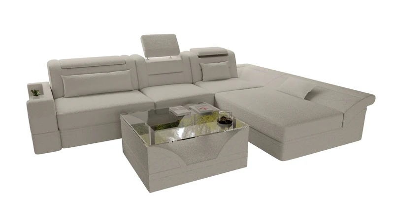 Ecksofa Monza L Form Stoffsofa
