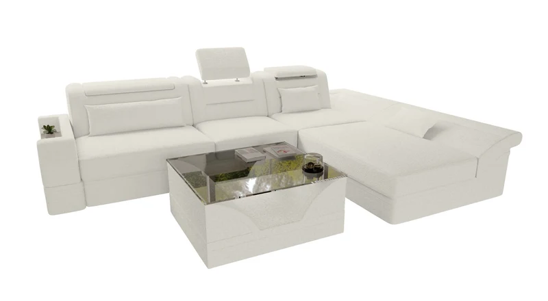 Ecksofa Monza L Form Stoffsofa