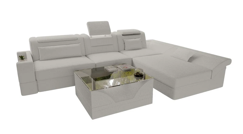 Ecksofa Monza L Form Stoffsofa