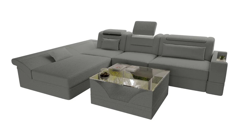 Ecksofa Monza L Form Stoffsofa