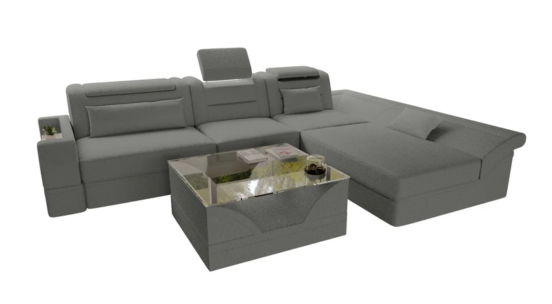 Ecksofa Monza L Form Stoffsofa