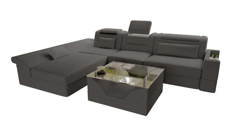 Ecksofa Monza L Form Stoffsofa
