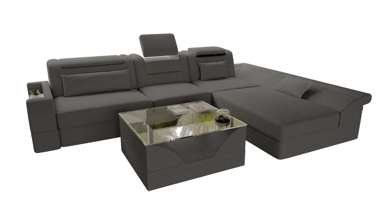 Ecksofa Monza L Form Stoffsofa