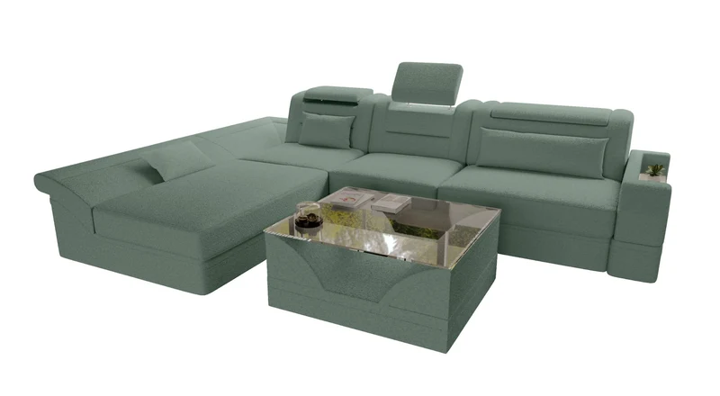 Ecksofa Monza L Form Stoffsofa