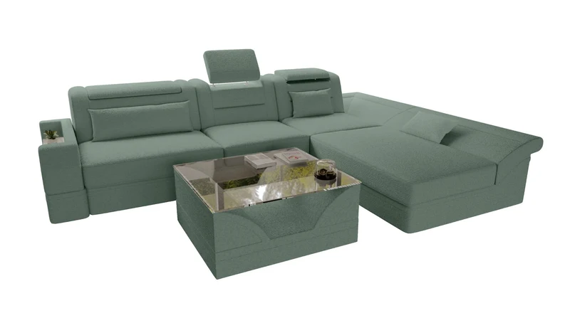 Ecksofa Monza L Form Stoffsofa