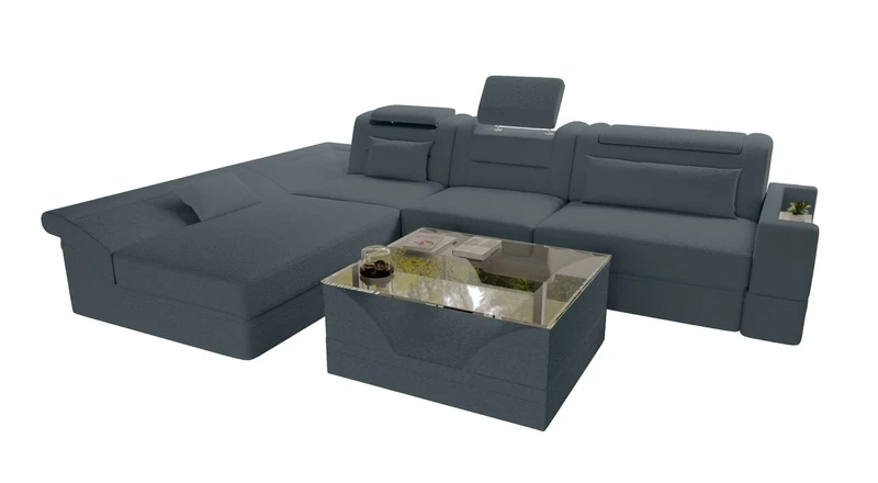 Ecksofa Monza L Form Stoffsofa
