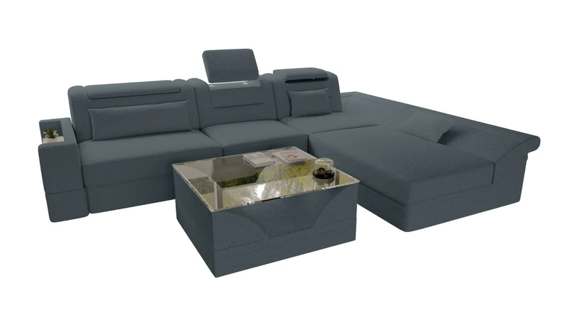 Ecksofa Monza L Form Stoffsofa