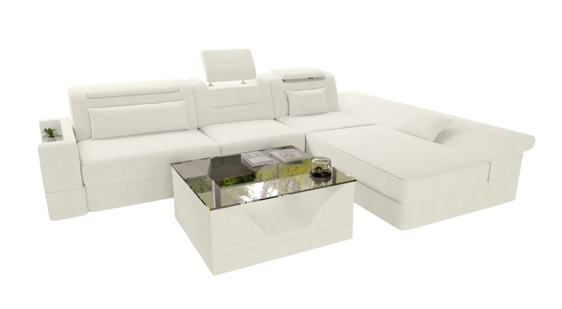 Ecksofa Monza L Form Stoffsofa