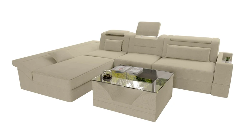 Ecksofa Monza L Form Stoffsofa