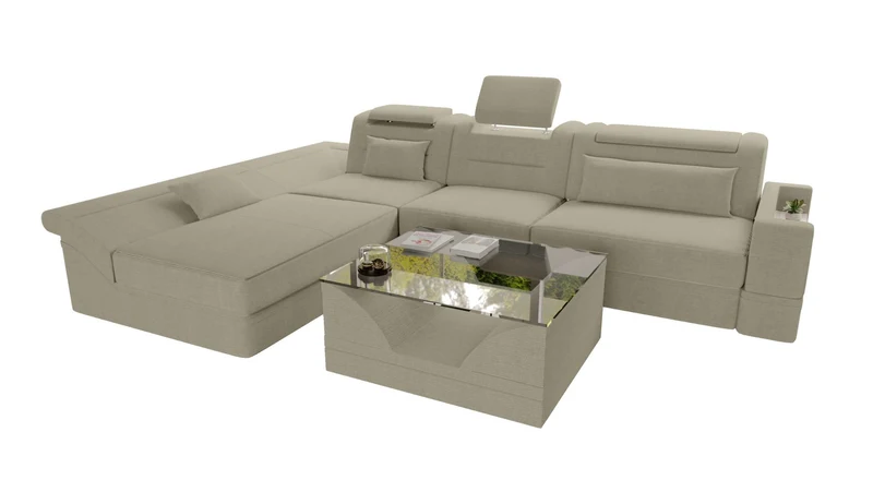 Ecksofa Monza L Form Stoffsofa