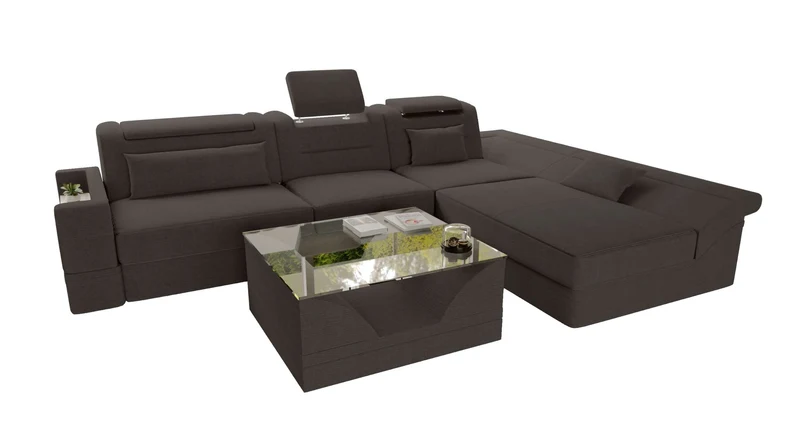 Ecksofa Monza L Form Stoffsofa