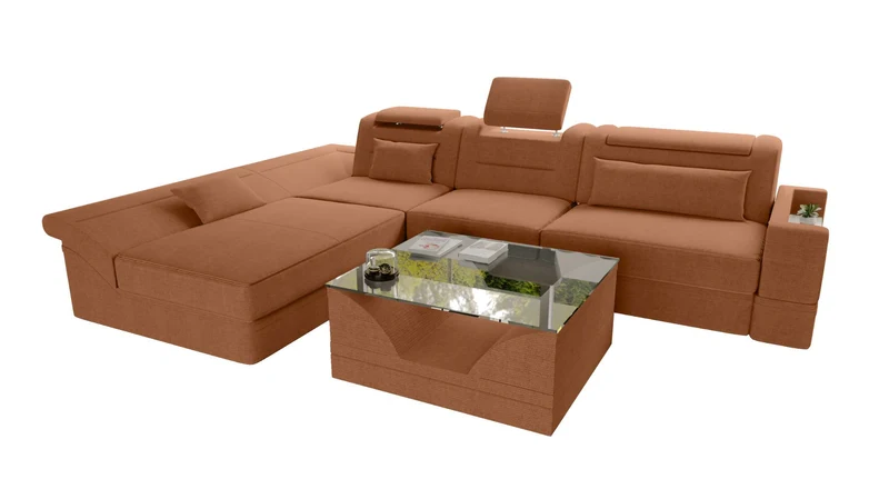 Ecksofa Monza L Form Stoffsofa