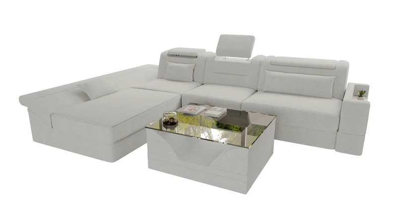 Ecksofa Monza L Form Stoffsofa