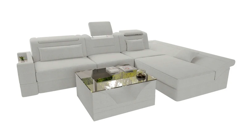 Ecksofa Monza L Form Stoffsofa