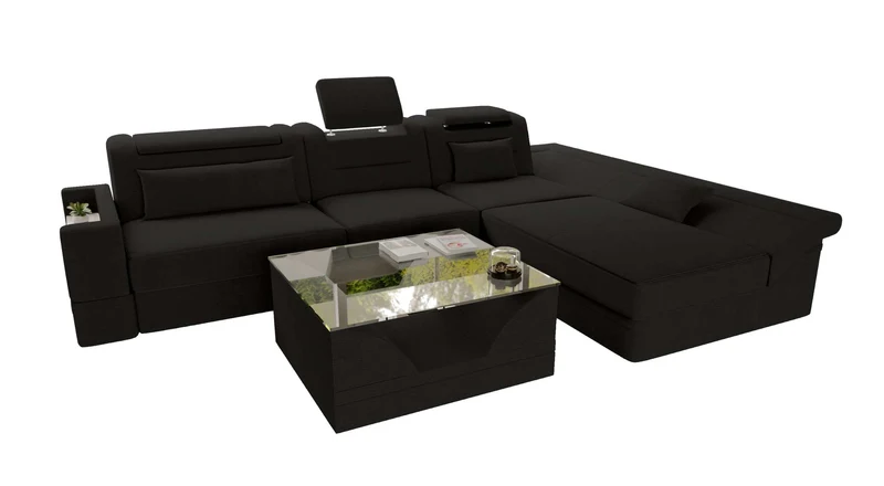Ecksofa Monza L Form Stoffsofa