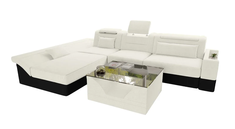 Ecksofa Monza L Form Stoffsofa