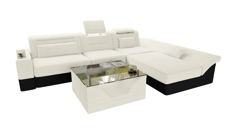 Ecksofa Monza L Form Stoffsofa