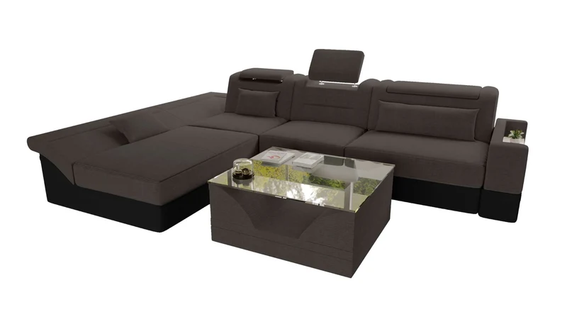 Ecksofa Monza L Form Stoffsofa