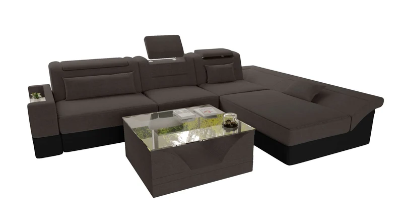 Ecksofa Monza L Form Stoffsofa