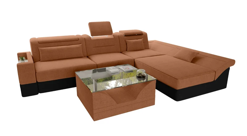 Ecksofa Monza L Form Stoffsofa